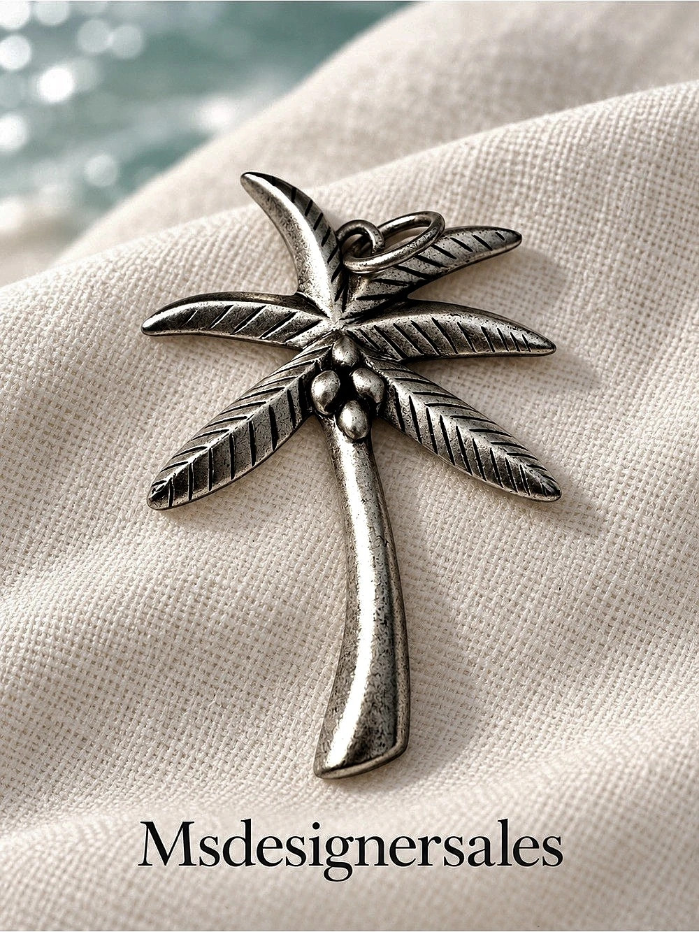 Palm Tree Pendant in Silver 311
